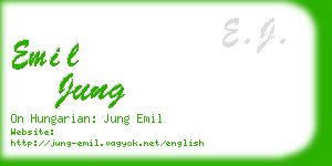 emil jung business card